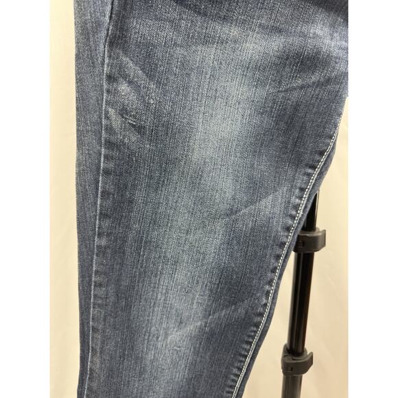 Miss Chic Women’s Jeans Size 5 Dark Wash Bootcut Embroidered Pocket EUC - Picture 9 of 16